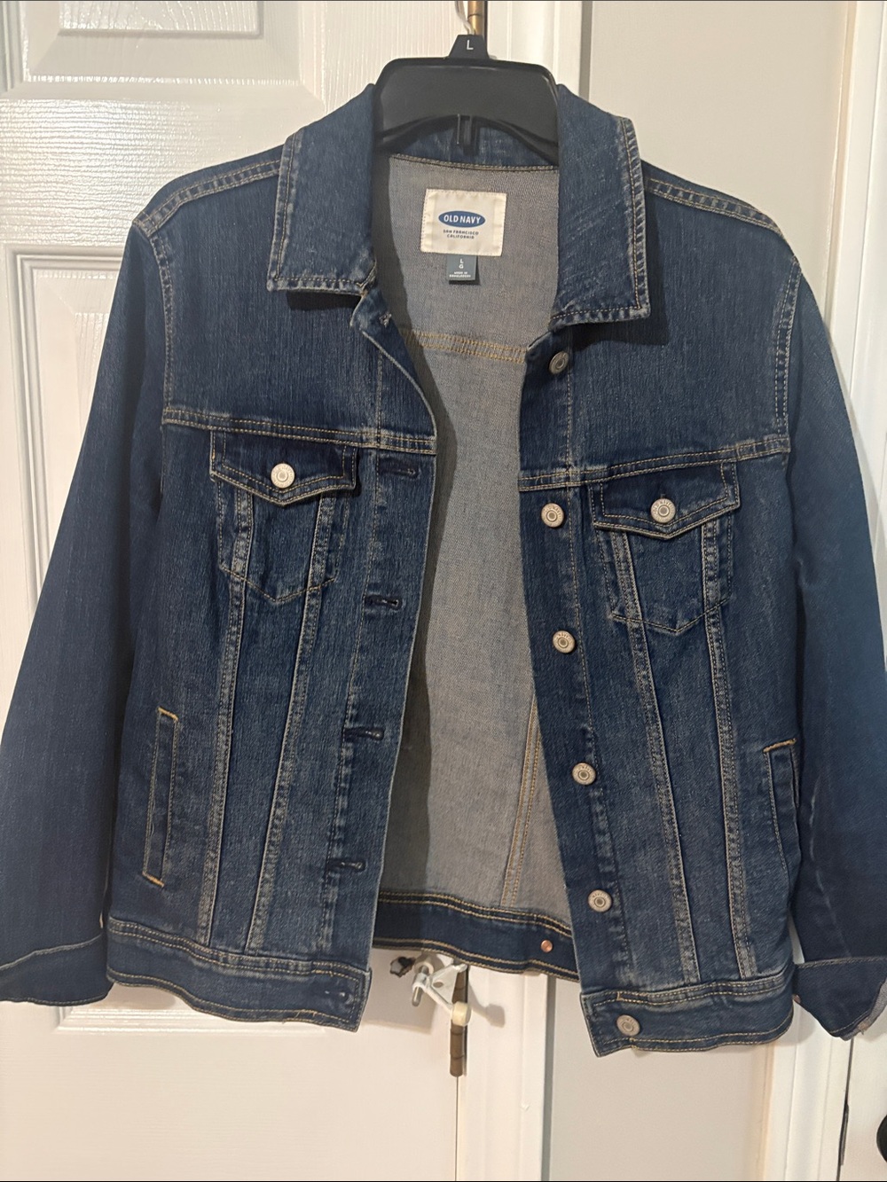 Old Navy Dark Blue Denim Trucker Jacket